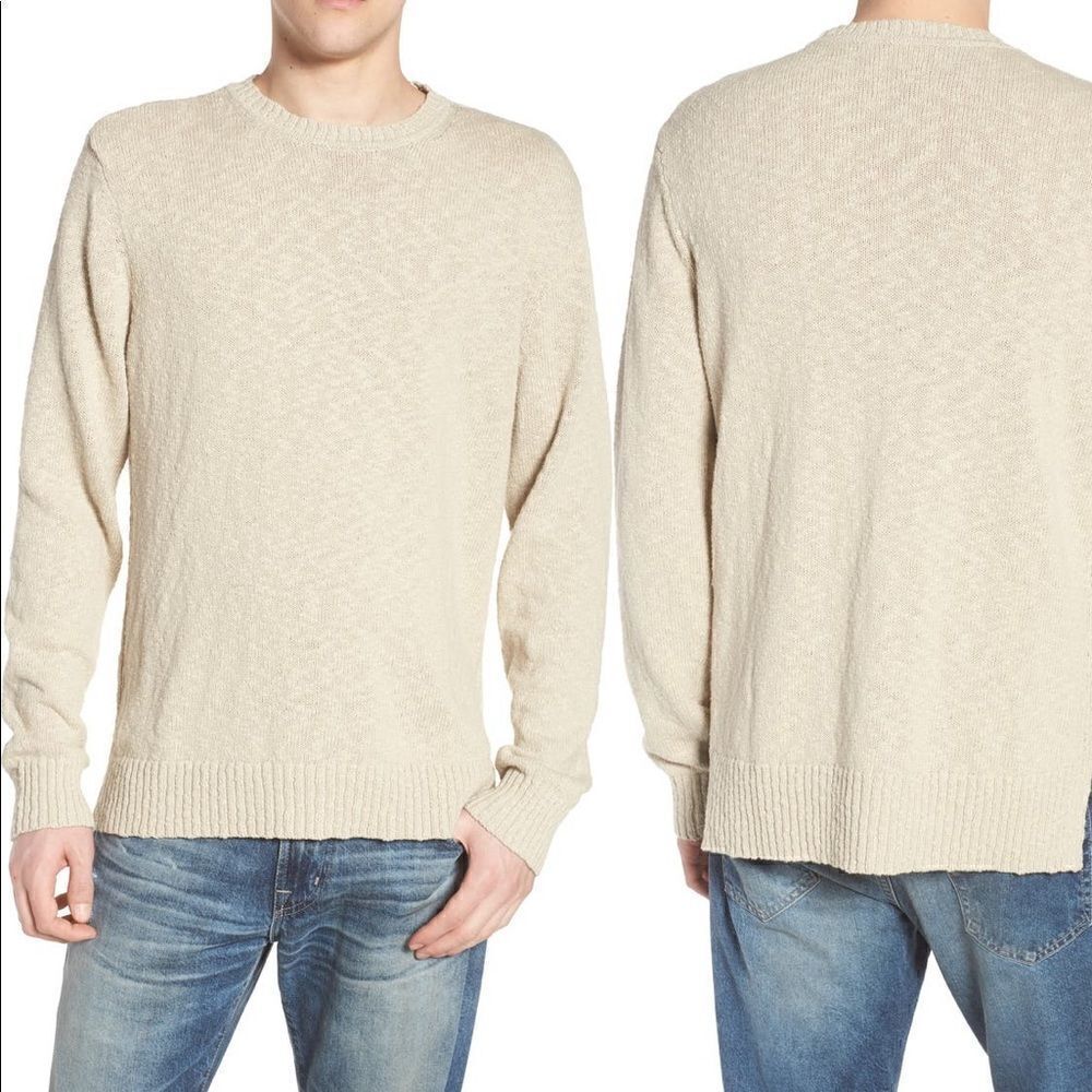 AG Adriano Goldschmied Men’s long sleeve crew neck cotton sweater M and XXL,NWT